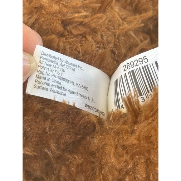 Spark Create Imagine Fuzzy Laying Puppy Dog Brown Wal-Mart 12 inches - Picture 7 of 8